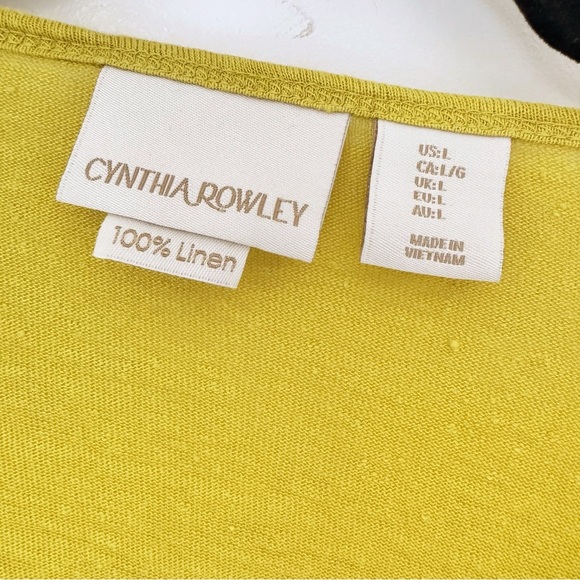 💛Cynthia Rowley Yellow Boxy Peplum T-Shirt - Picture 2 of 6